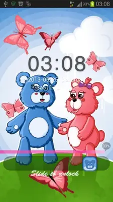 GO Locker Theme Teddy Bears android App screenshot 1