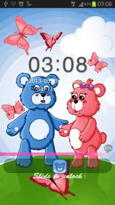 GO Locker Theme Teddy Bears android App screenshot 2