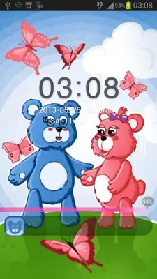 GO Locker Theme Teddy Bears android App screenshot 3